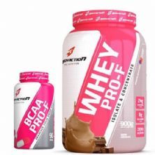 kit Whey Pro-F Chocolate + BCAA 90 C�psulas BodyAction
