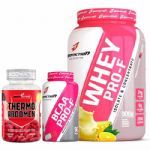 Kit Whey Pro-F Frutas + BCAA + Thermo Abdomen BodyAction