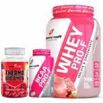 Kit Whey Pro-F Iogurte com Frutas Vermelhas + BCAA + Thermo Abdomen BodyAction