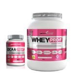 kit Whey Pro-F Morango + BCAA 90 C�psulas BodyAction