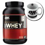 Kit Whey Protein 100% Gold Standard 909g Brigadeiro + Caneca - Optimum Nutrition