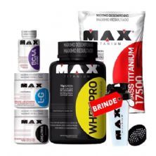 Kit Whey Proten Mass17500 Chocolate Bcaa Gluta Creatina Coqueteleira