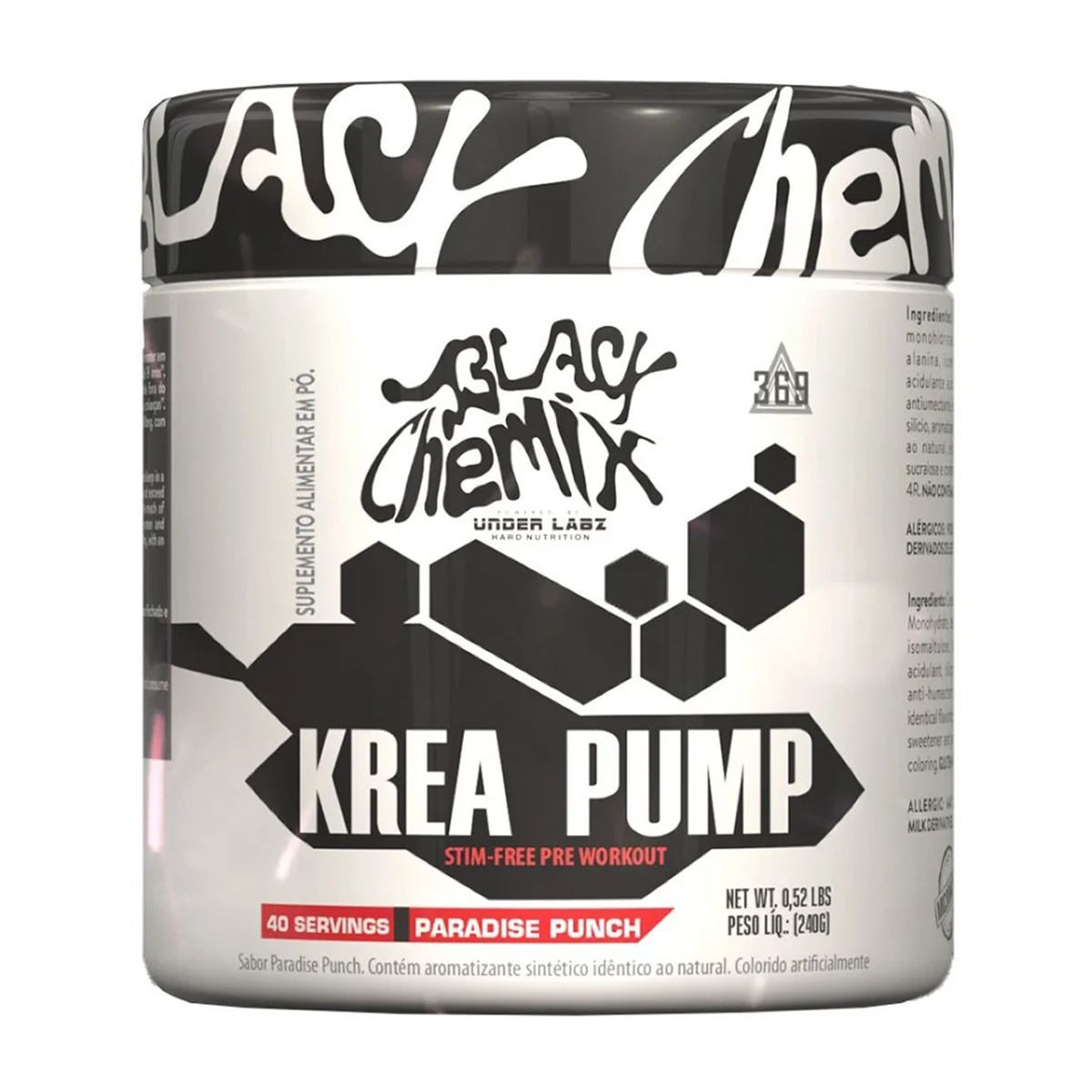 Krea Pump - 240g Paradise Punch - Under Labz*** Data Venc. 30/07/2025
