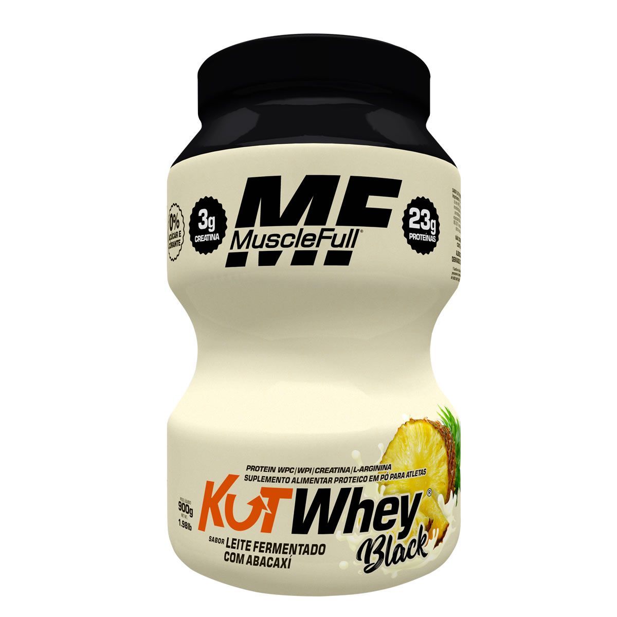 Kut Whey Black  - 900g Leite Fermentado com Abacaxi - MuscleFull