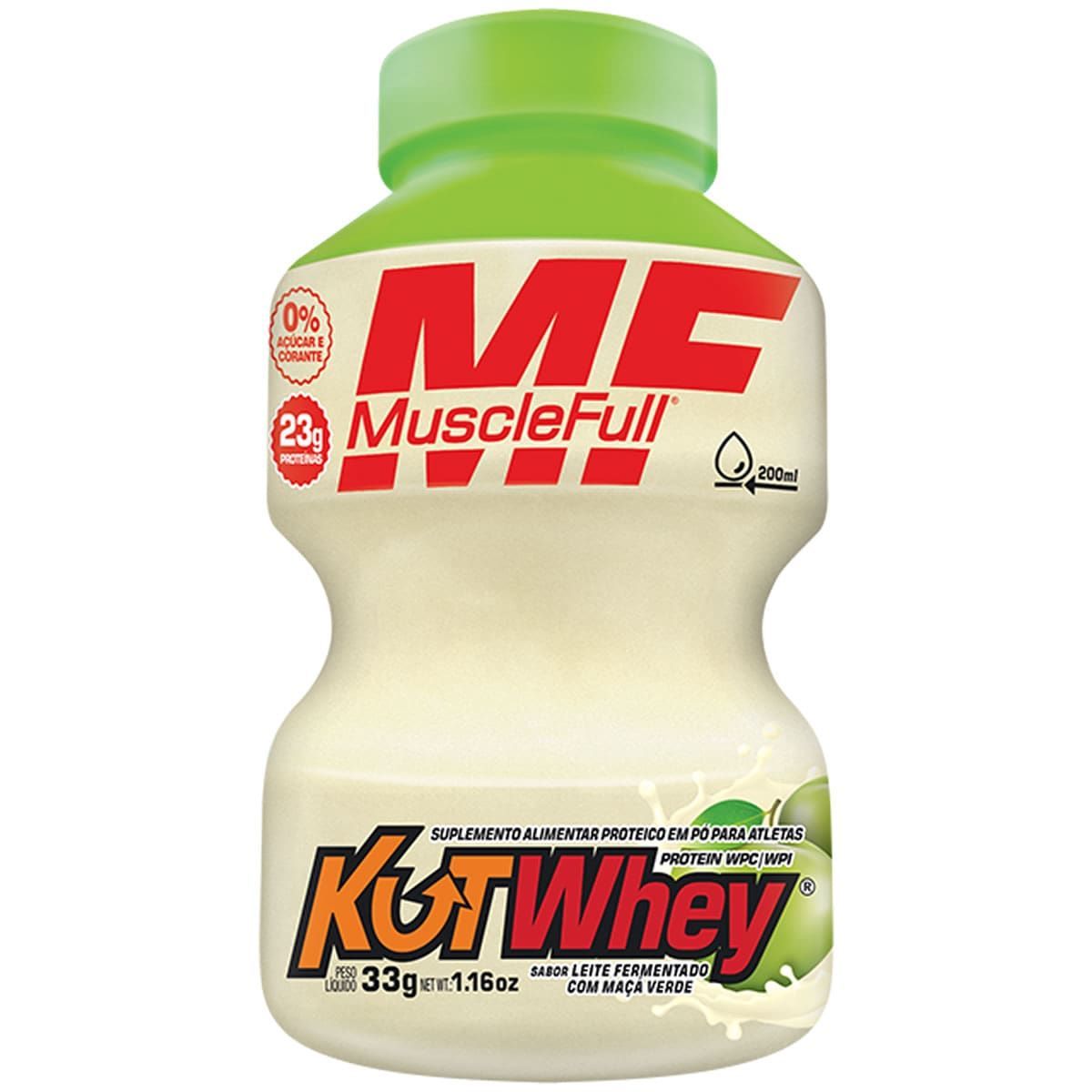 Kut Whey Mini - 33g Leite Fermentado com Ma�� Verde - MuscleFull*** Data Venc. 30/7/23