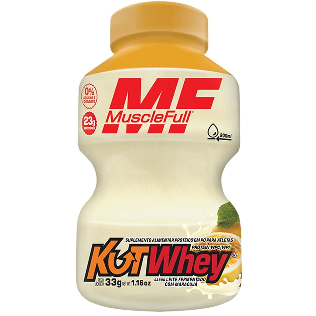 Kut Whey Mini - 33g Leite Fermentado com Maracuj� - MuscleFull*** Data Venc. 30/5/23