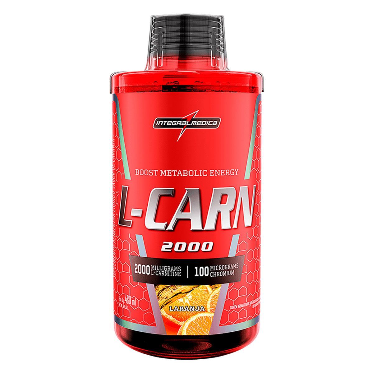 L-Carn 2000 - 480ml Laranja - IntegralM�dica*** Data Venc. 30/11/2025