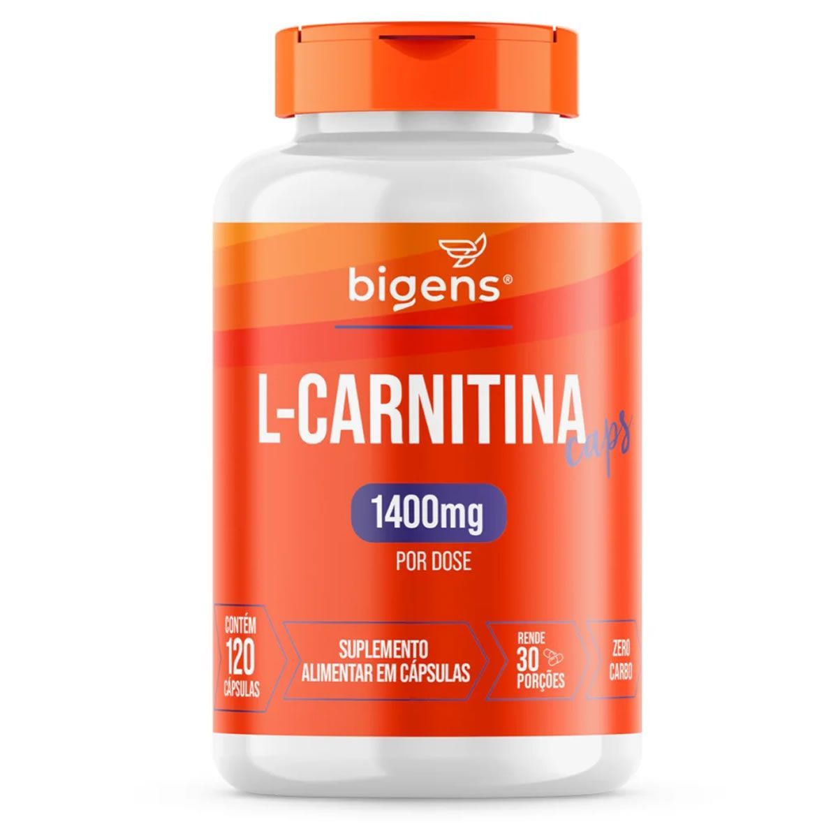 L-carnitina 1400mg - 120 C�psulas - Bigens