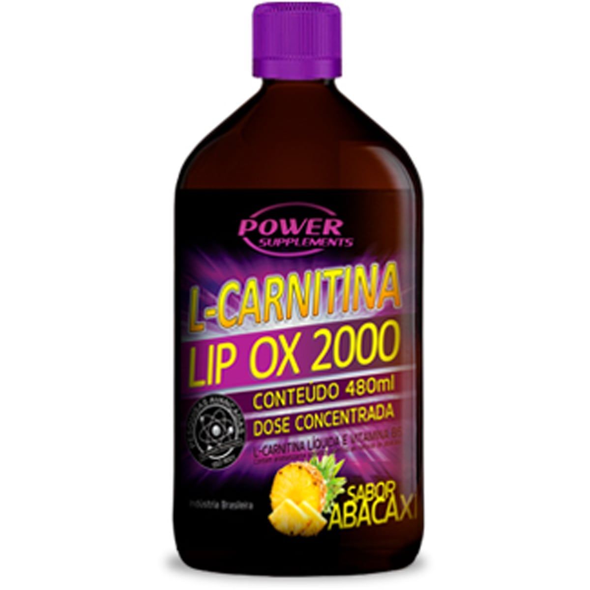 L-Carnitina 2000 - 480ml Abacaxi - Power Supplements*** Data Venc. 30/10/2022