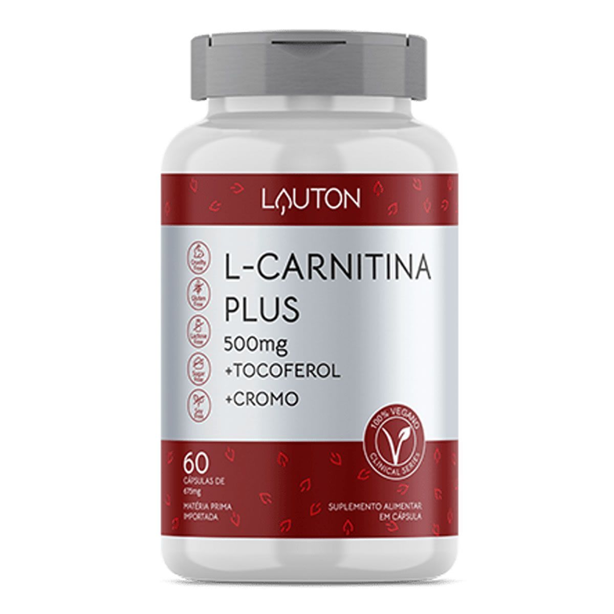 L-Carnitina Plus - 60 C�psulas - Lauton Nutrition