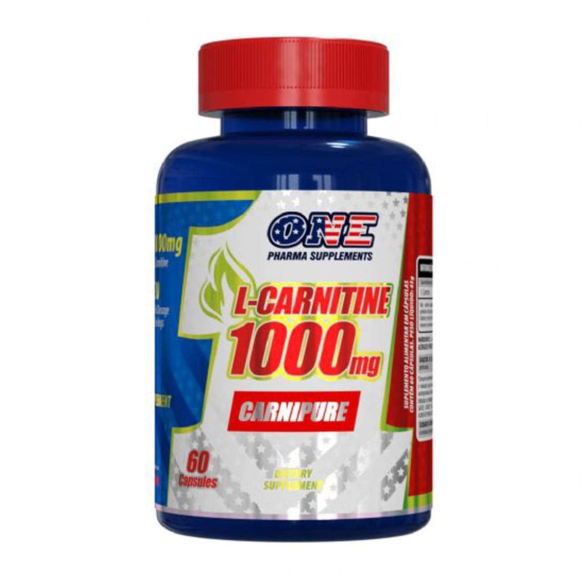 L- Carnitine 1000mg - 60 C�psulas - One Pharma Supplements