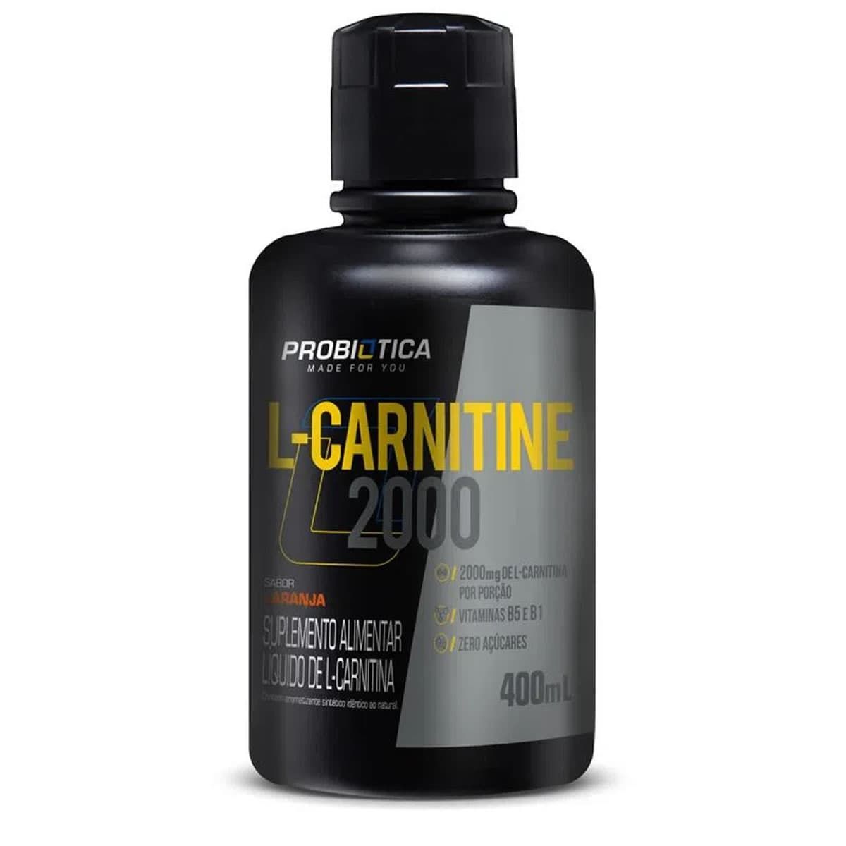 L-Carnitine 2000 - 400ml Laranja - Probiotica