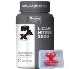 L-Carnitine 2000 - 60 c�psulas + Porta C�psulas transparente - Max Titanium