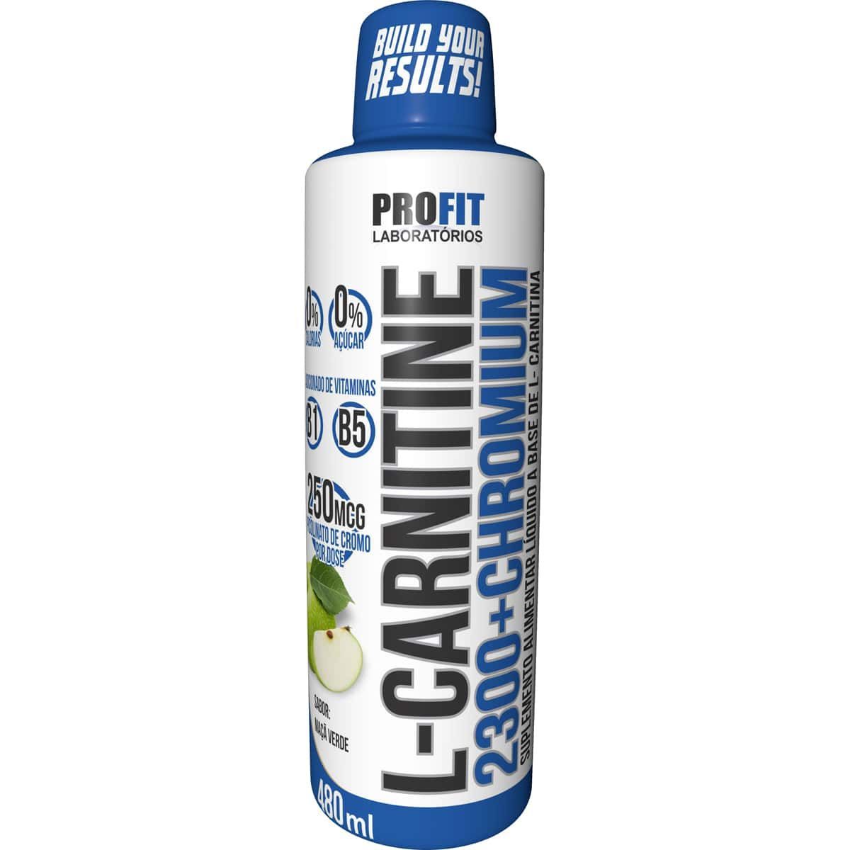 L-Carnitine 2300+Chromium - 480ml Ma�� Verde - ProFit