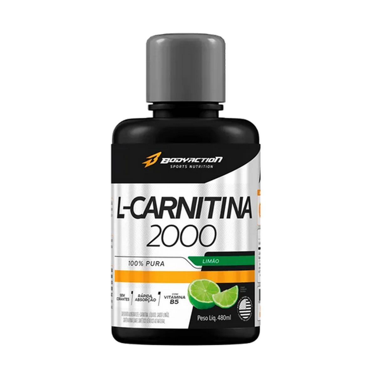 L-Carnitina Pure 2000 - 480 ml Lim�o - BodyAction