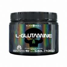 L-Glutamine - 100g Sem Sabor - Black Skull