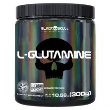 L-Glutamine - 300g Sem Sabor - BlackSkull