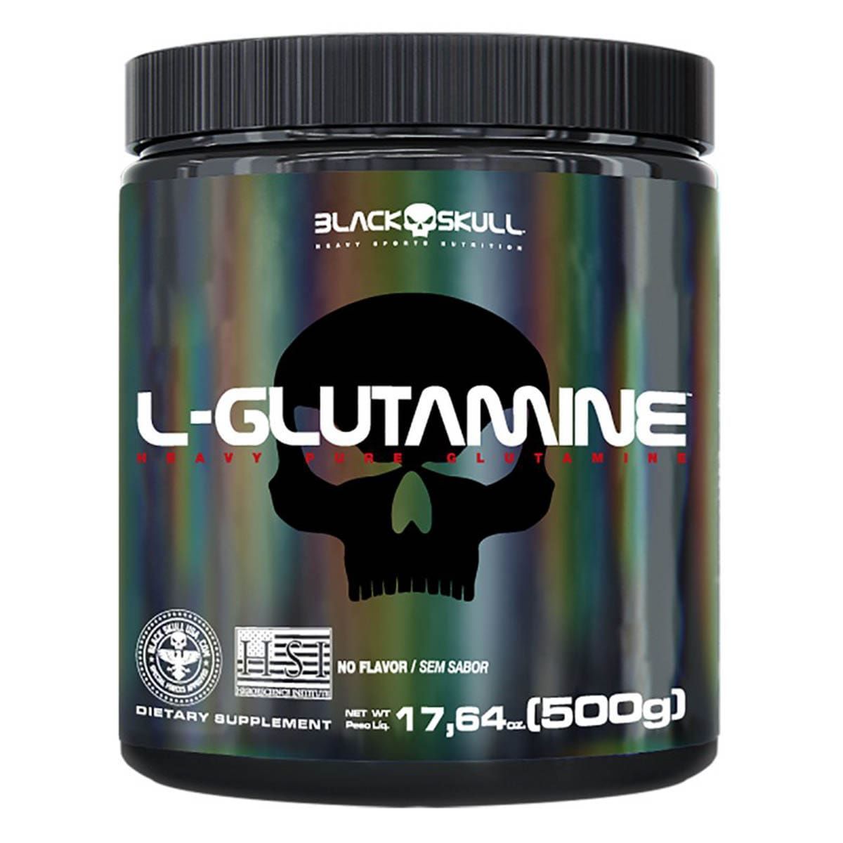 L-Glutamine - 500g Sem Sabor - BlackSkull