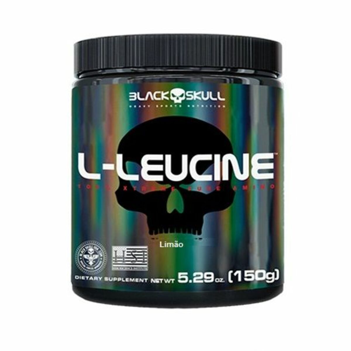 L-Leucine - 150g Lim�o - Black Skull