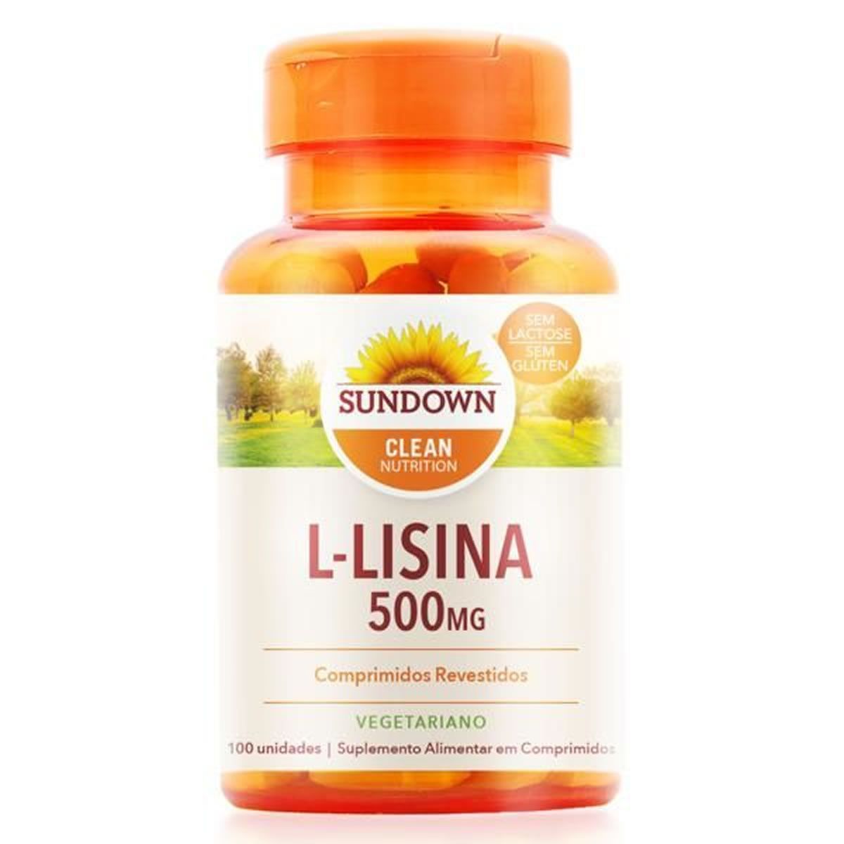 L-Lisina Vegetariano - 100 Tabletes - Sundown