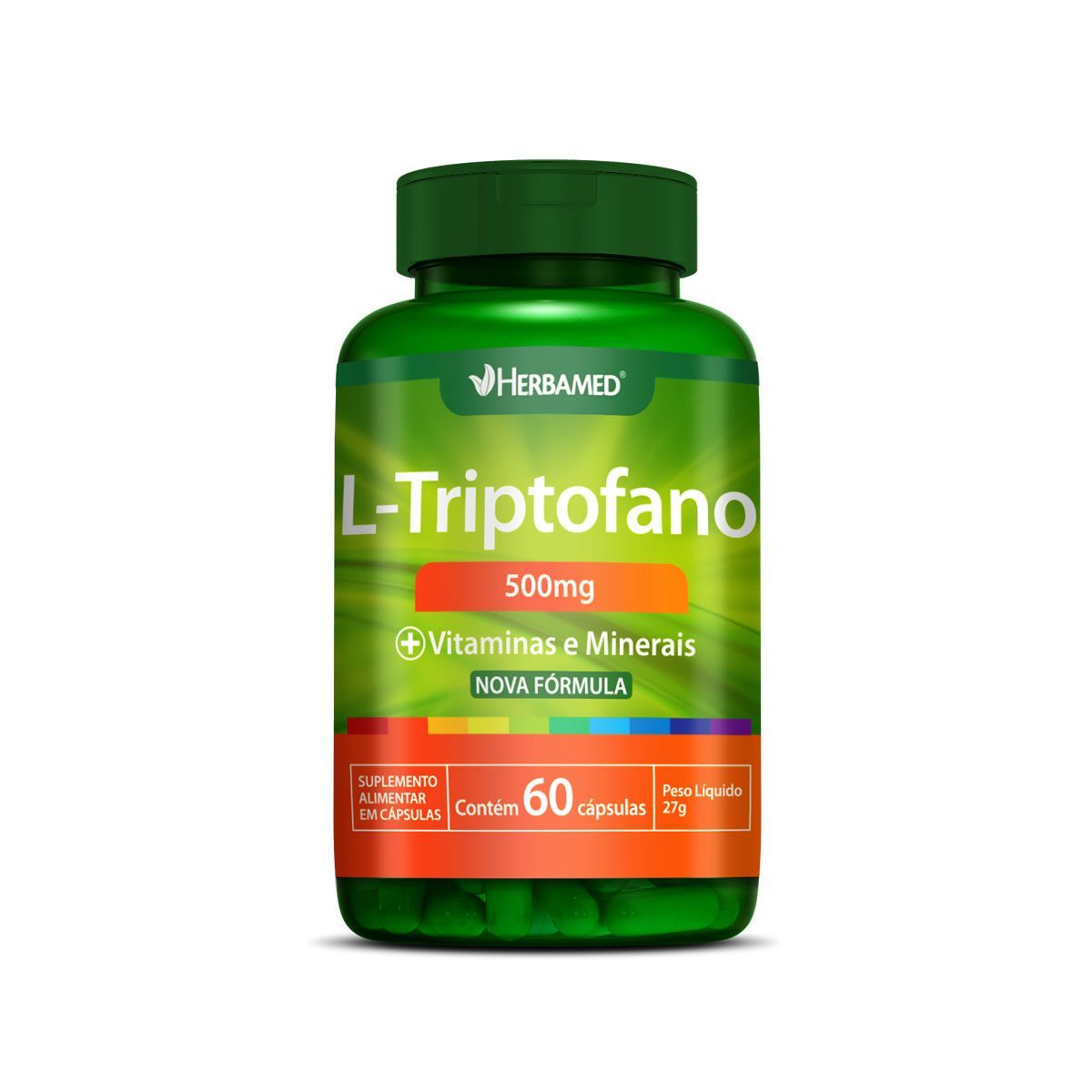 L-Triptofano + Vitaminas e Minerais - 60 C�psulas - Herbamed