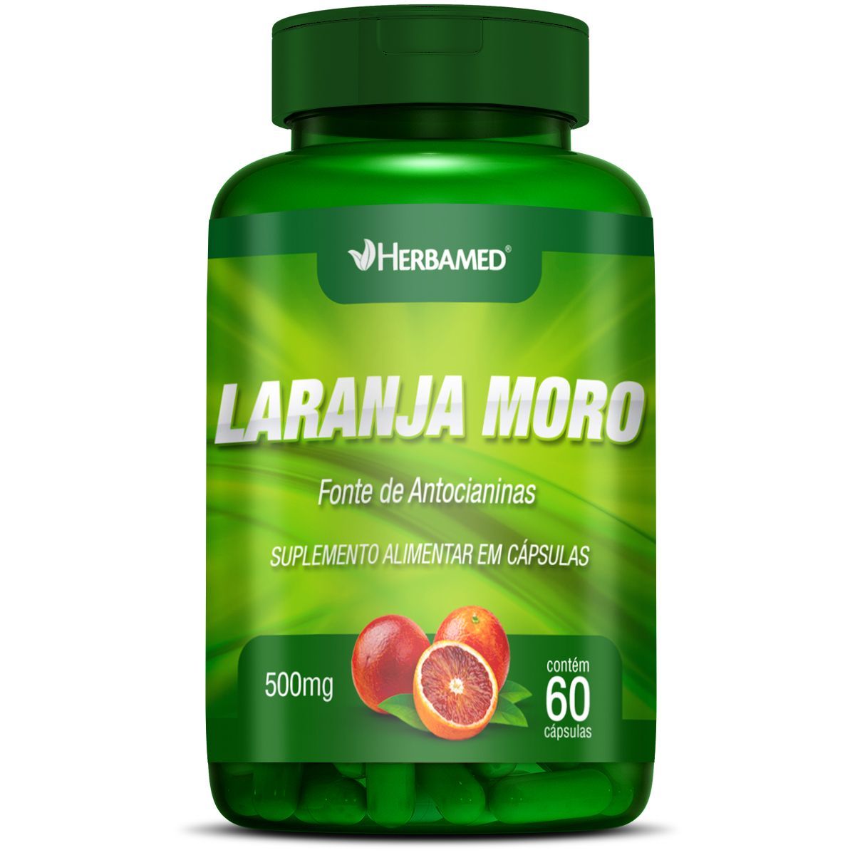 Laranja Moro - 500mg 60 C�psulas - Herbamed*** Data Venc. 28/02/2024