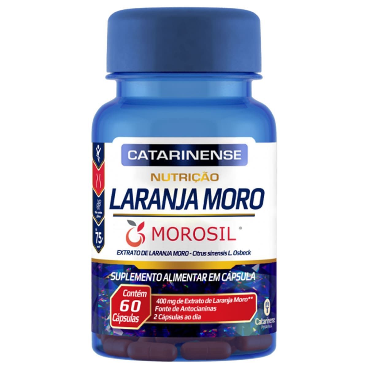 Laranja Moro - 60 C�psulas - Catarinense Nutri��o*** Data Venc. 30/09/2025