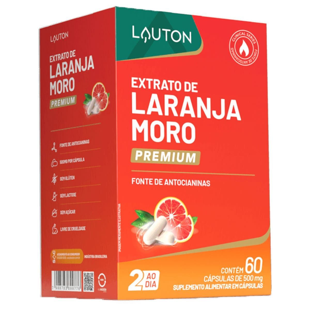 Laranja Moro Premium - 60 C�psulas - Lauton Nutrition