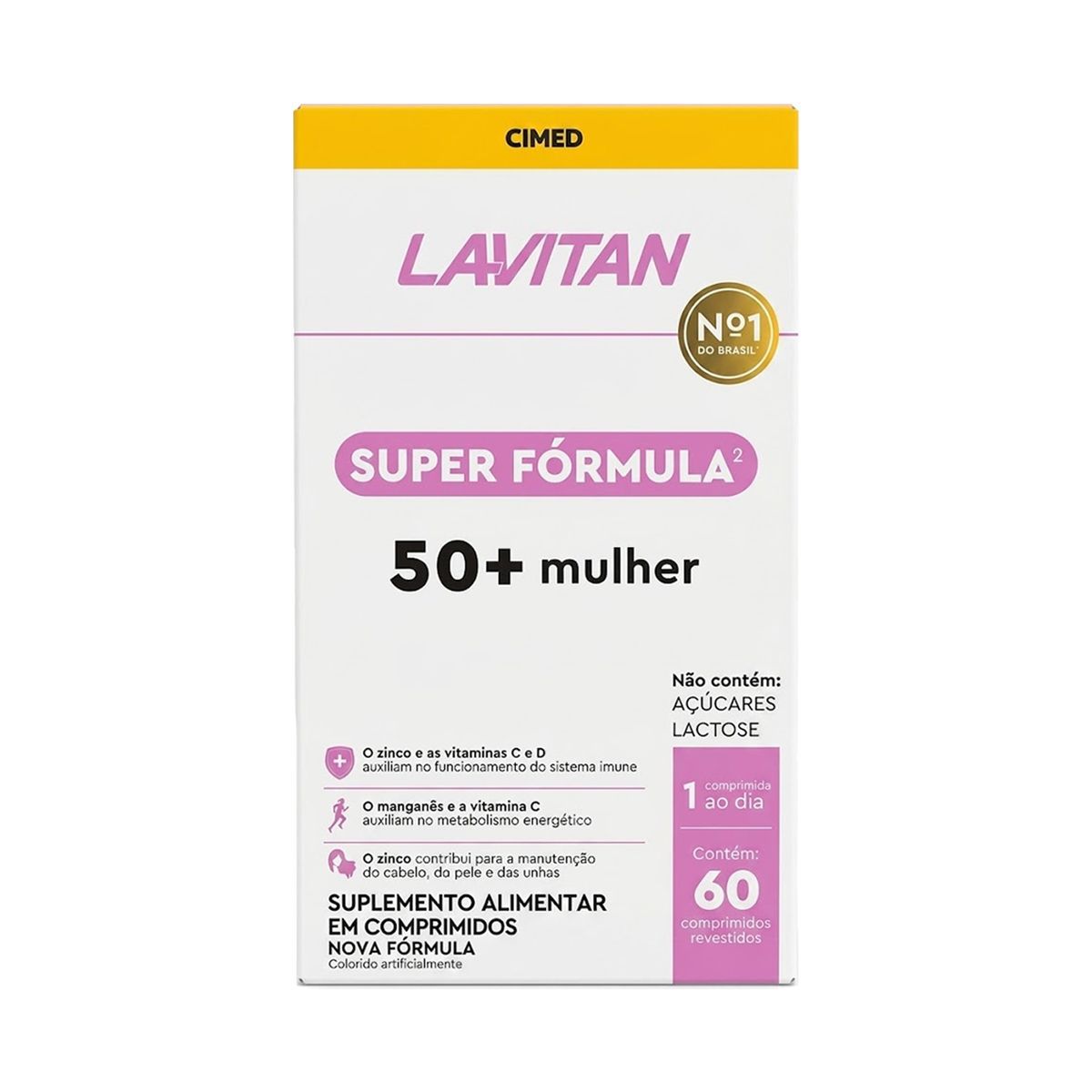 Lavitan 50+ Mulher Super F�rmula - 60 Comprimidos - Cimed
