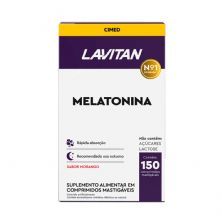 Lavitan Melatonina - 150 Comprimidos Sabor Morango - Lavitan