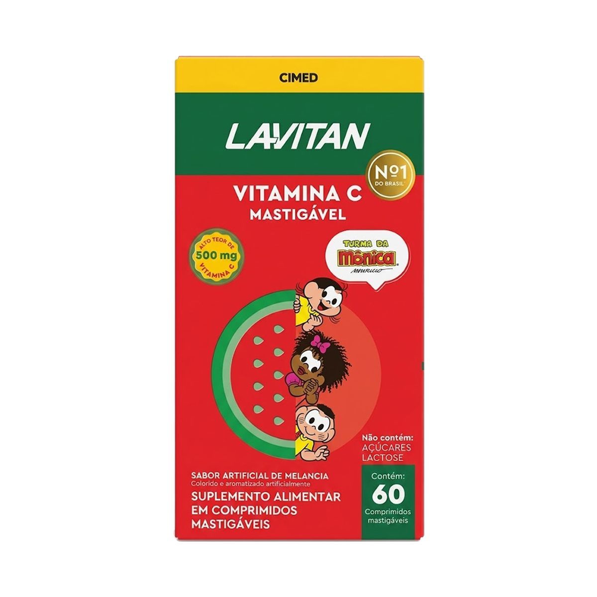 Lavitan Vitamina C 500mg Mastig�vel - 60 Comprimidos Sabor Melancia - Cimed