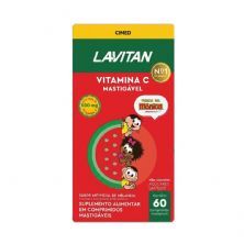 Lavitan Vitamina C 500mg Mastig�vel - 60 Comprimidos Sabor Melancia - Cimed
