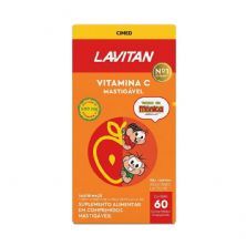 Lavitan Vitamina C 500mg Mastig�vel - 60 Comprimidos Sabor Ma�� - Cimed