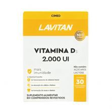 Lavitan Vitamina D3 2000UI - 30 Comprimidos - Cimed