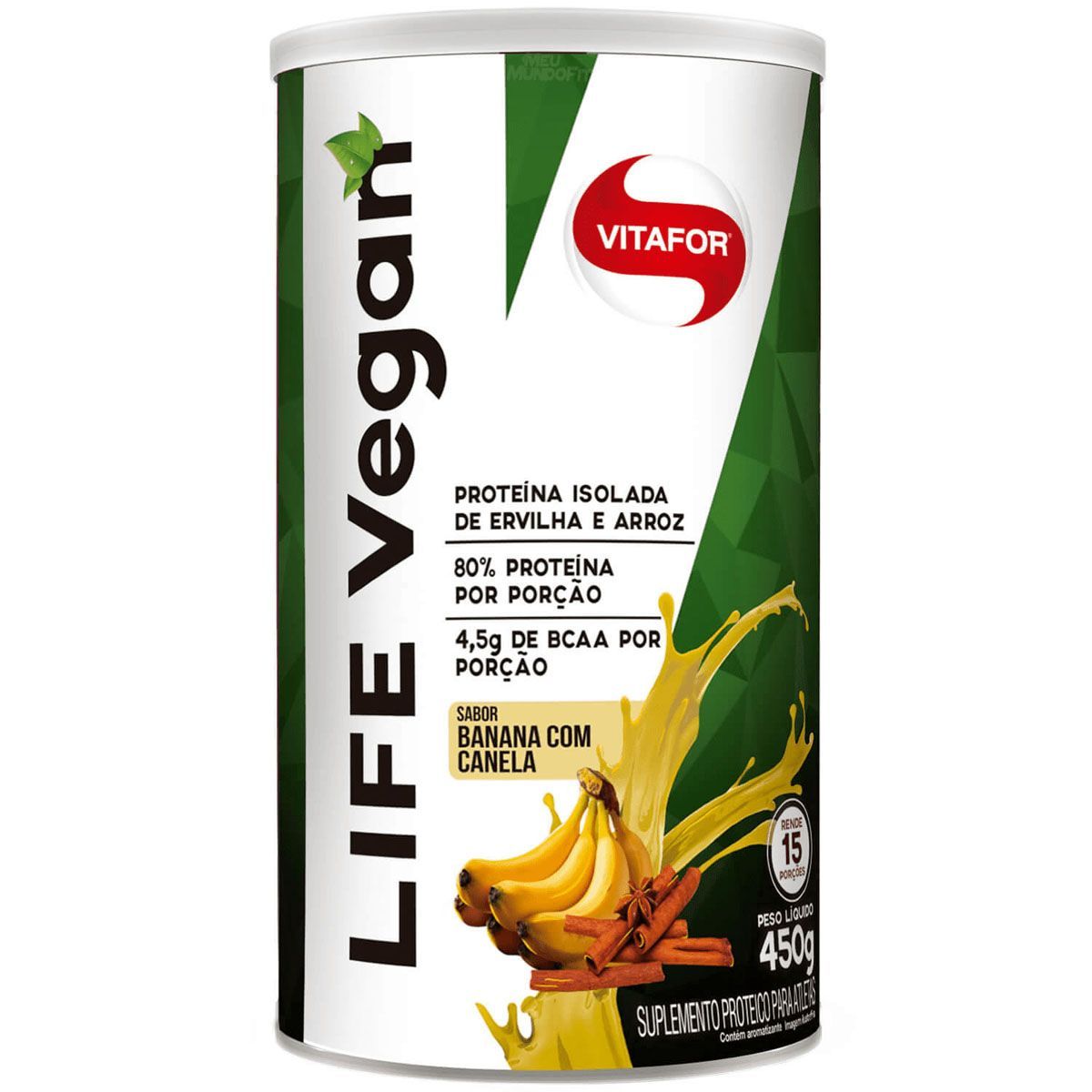 Life Vegan - 450g Banana com Canela - Vitafor