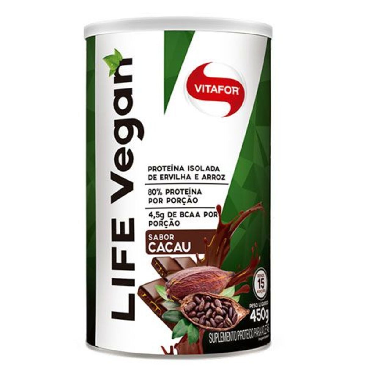 Life Vegan - 450g Cacau - Vitafor