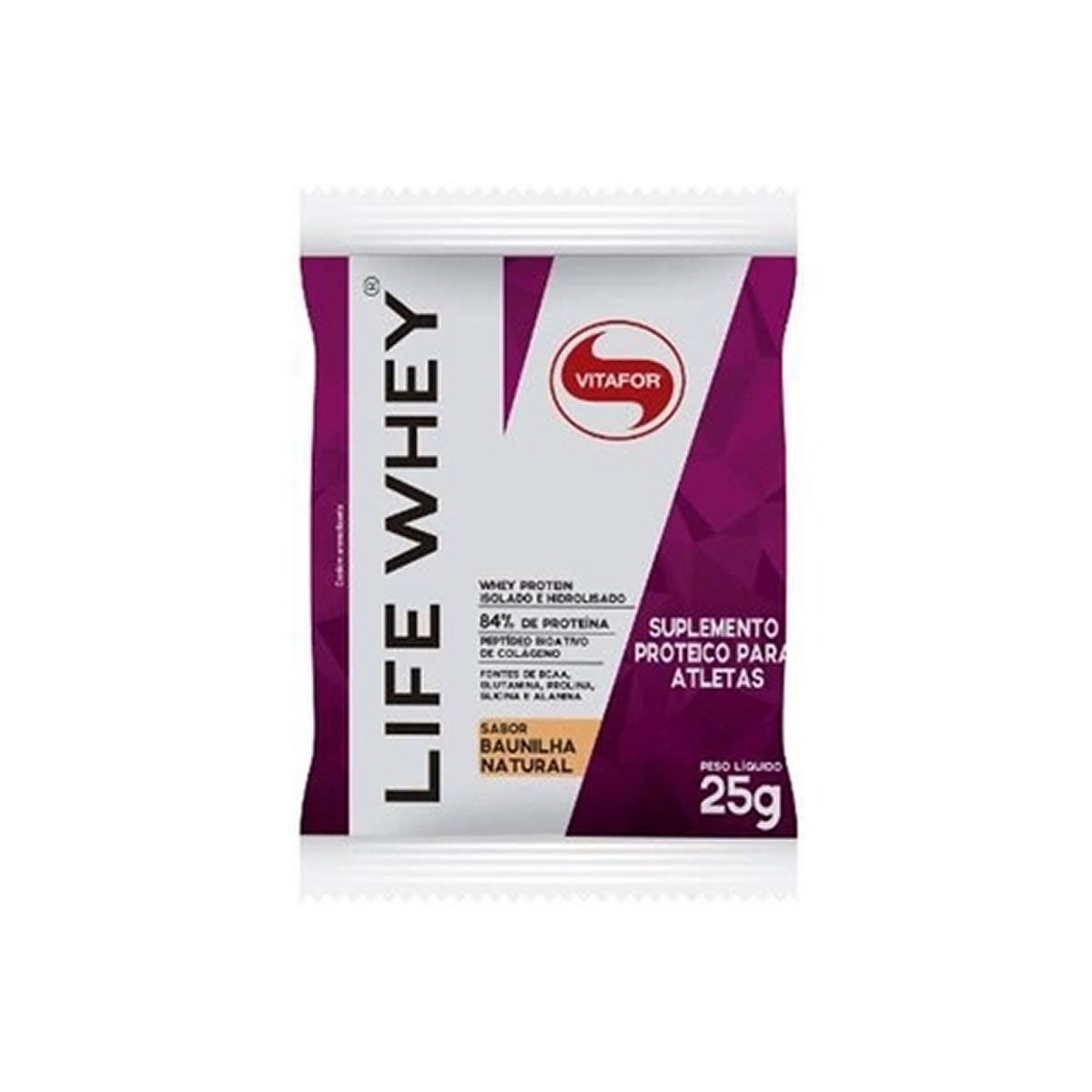 Life Whey - Sach� 30g Baunilha Natural Amostra - Vitafor