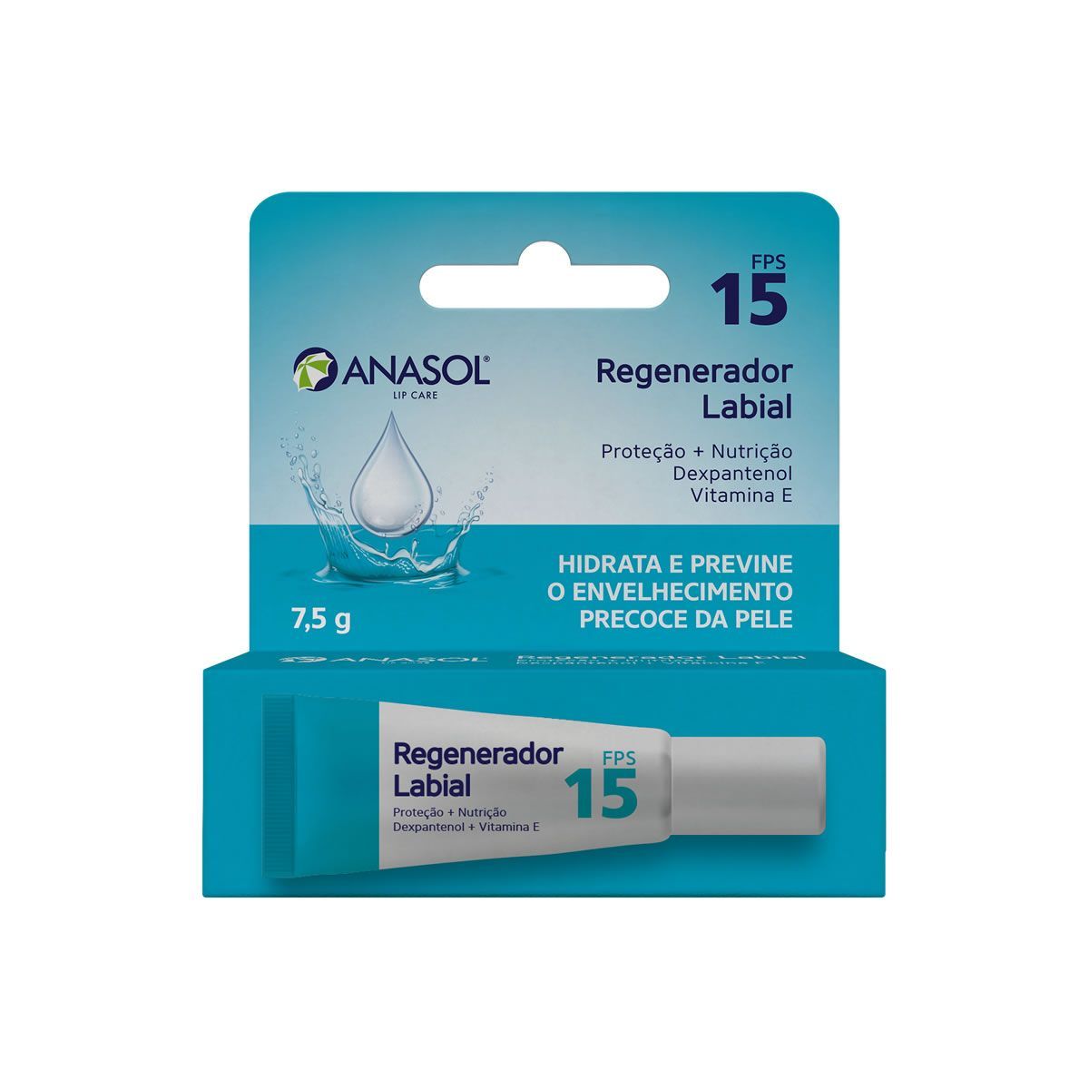 Lip Care Regenerador Labial - 7,5g FPS 15 - Anasol*** Data Venc. 30/6/23