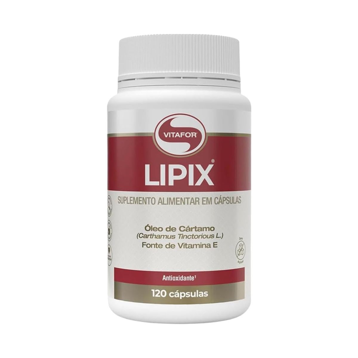 Lipix �leo de C�rtamo - 120 C�psulas - Vitafor