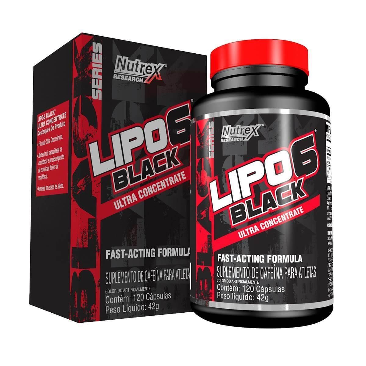 Lipo 6 Black Ultra Concentrado - 60 caps - Nutrex