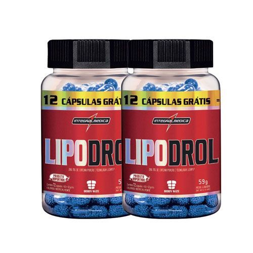 Lipodrol - 72 C�psulas - IntegralM�dica