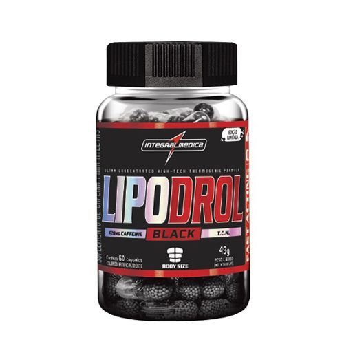 Lipodrol Black - 60 c�psulas - Integralm�dica