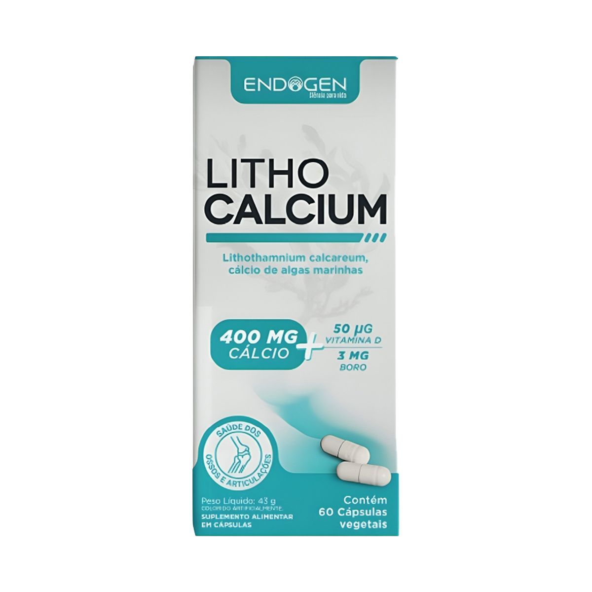 Lithocalcium 400mg - 60 C�psulas - Endogen