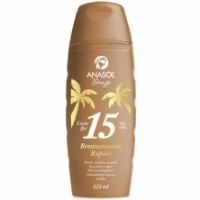 Lo��o Bronzeadora Bronzeamento R�pido - 125 ml FPS 15 - Anasol