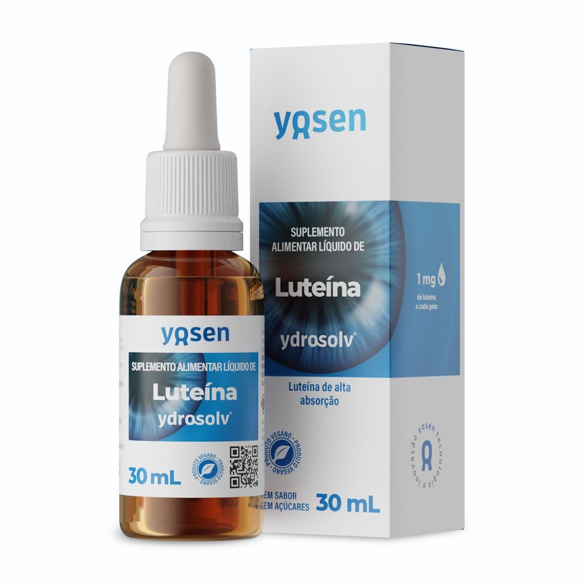 Lute�na Ydrosolv Gotas - 30ml Sem Sabor - Yosen