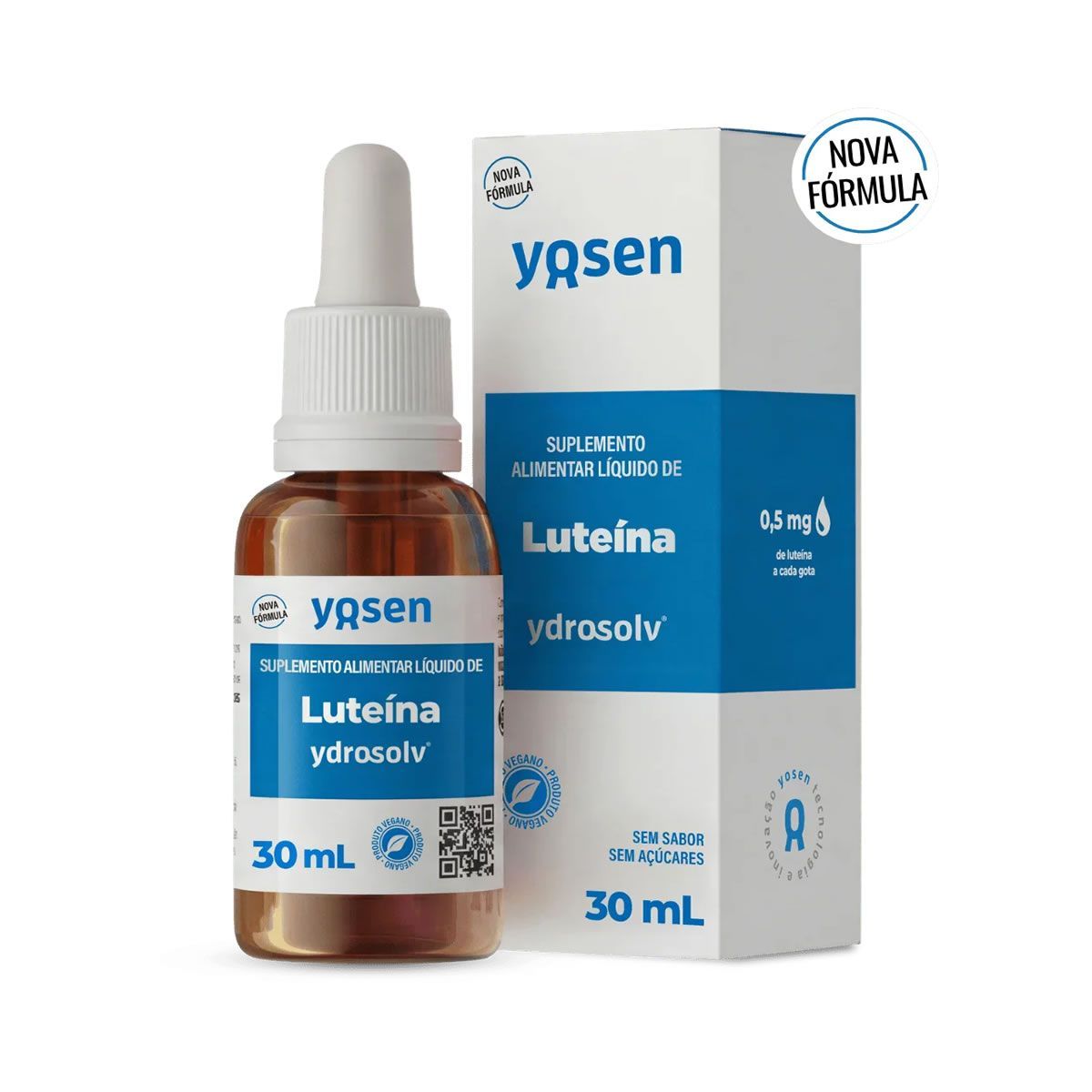 Lute�na Ydrosolv Nova F�rmula - Gotas 30ml Sem Sabor - Yosen