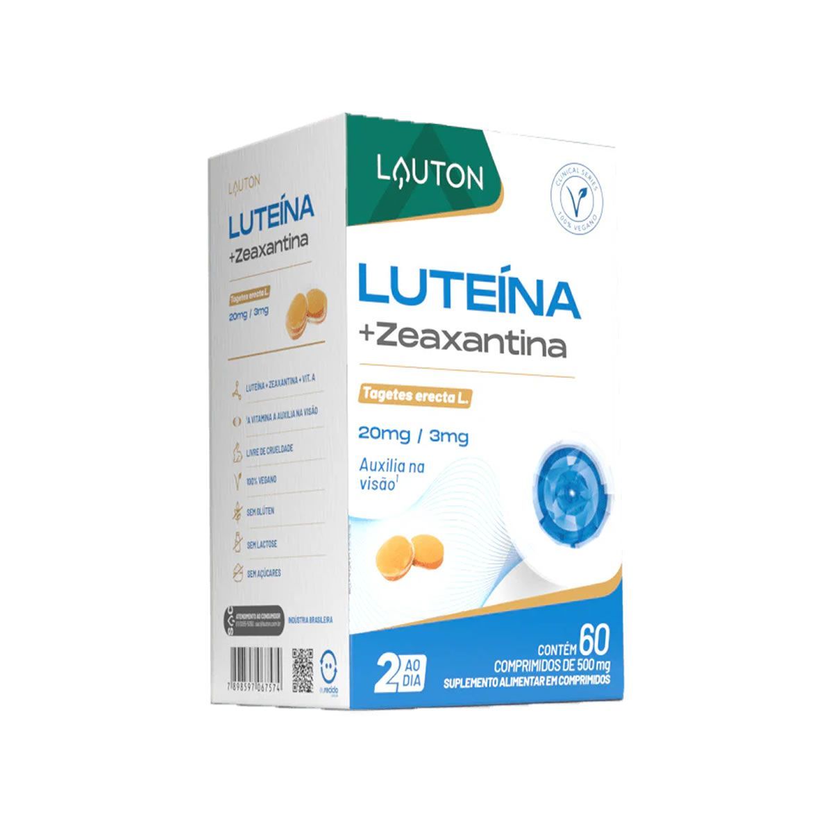 Luteina + Zeaxantina - 60 Comprimidos - Lauton Nutrition
