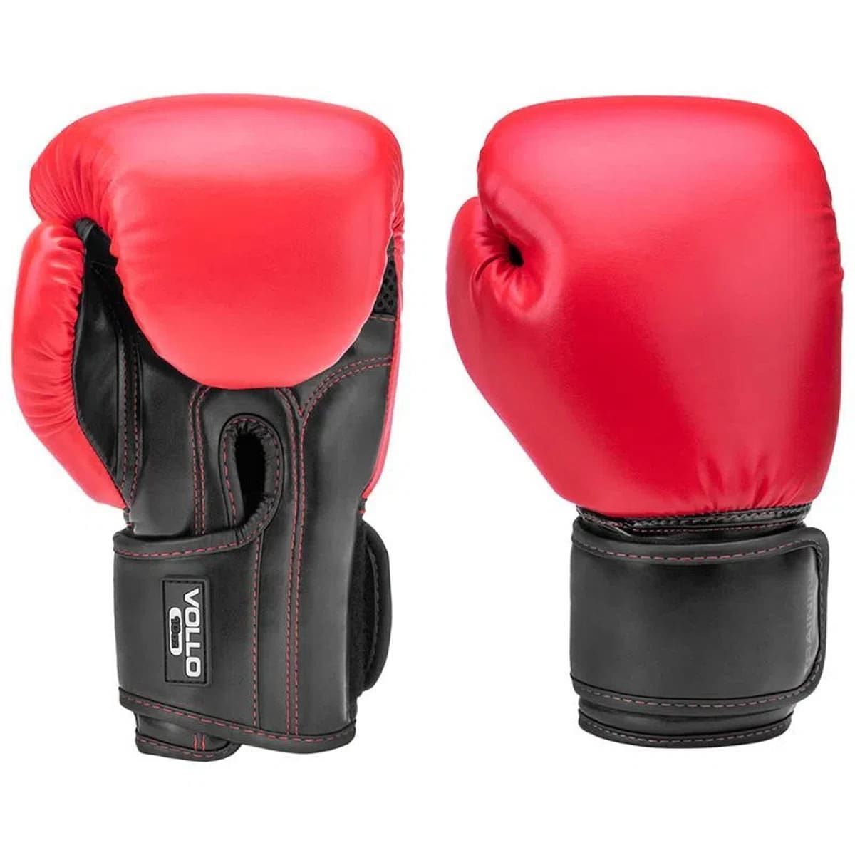 Luva de Boxe Training - 12oz Vermelha e Preta - Vollo Sports