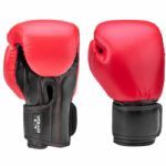 Luva de Boxe Training - 12oz Vermelha e Preta - Vollo Sports