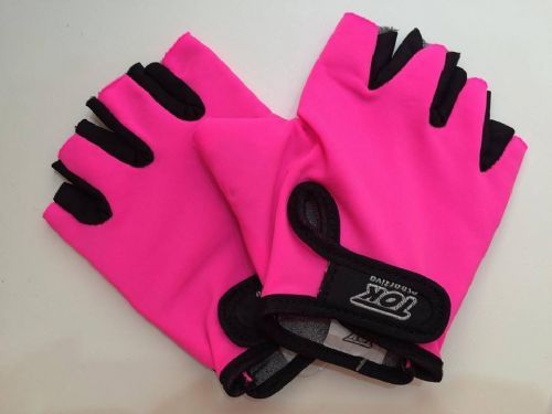 Luva Lycra para Muscula��o - Tamanho M - Pink Neon - Tok Esportivo